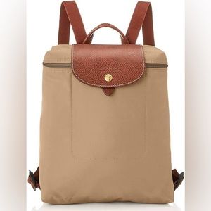 Longchamp Le Pliage Backpack in Desert